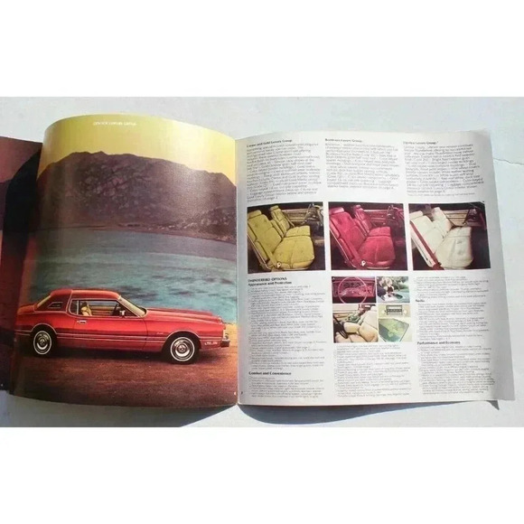 VINTAGE Original 1976 Ford Thunderbird Foldout Deluxe Sales Brochure 76 - Picture 4 of 4